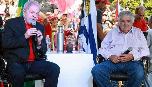 Lula y Mujica Mujica opina que Lula es la salida para la lamentable situación en Brasil